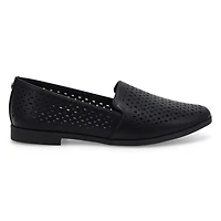 Women's Peyton Perforated Leather Slip On Flat