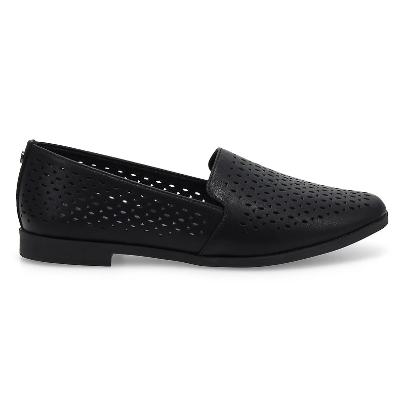 Women's Peyton Perforated Leather Slip On Flat