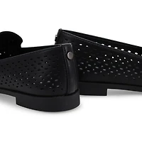 Women's Peyton Perforated Leather Slip On Flat