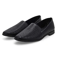 Women's Peyton Perforated Leather Slip On Flat