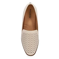 Flneur en cuir PEYTON PERFORATED, noir, femmes