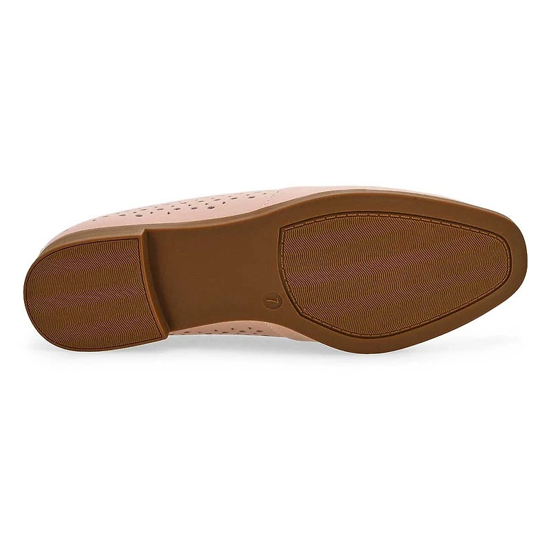 Women's Peyton Perforated Leather Slip On Flat