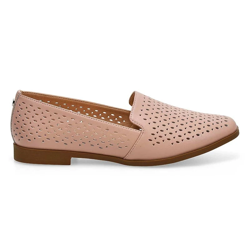 Women's Peyton Perforated Leather Slip On Flat