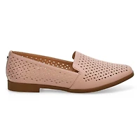 Women's Peyton Perforated Leather Slip On Flat