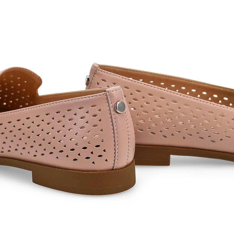 Women's Peyton Perforated Leather Slip On Flat