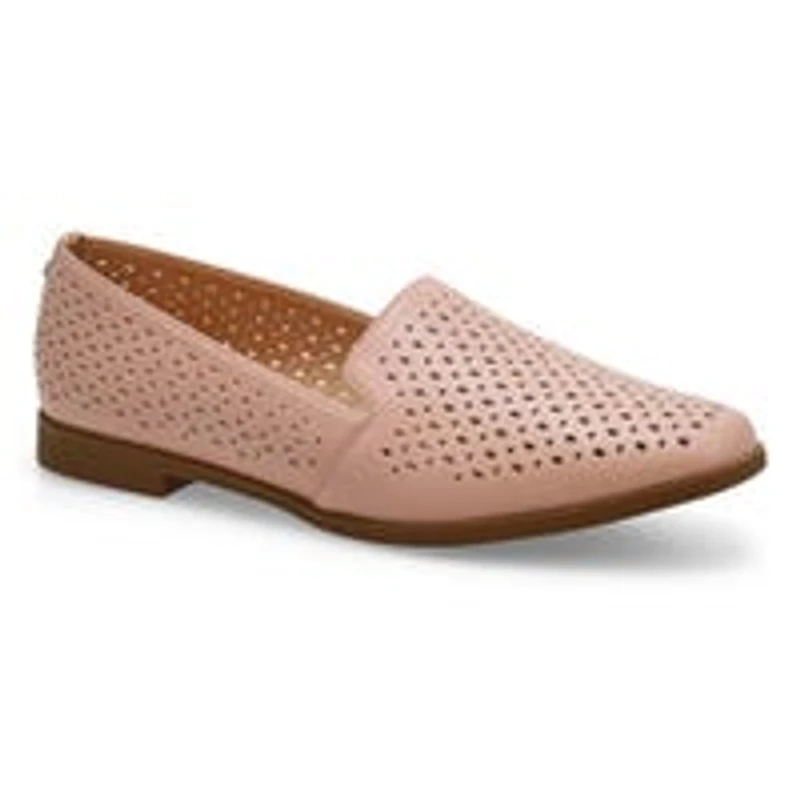 Women's Peyton Perforated Leather Slip On Flat