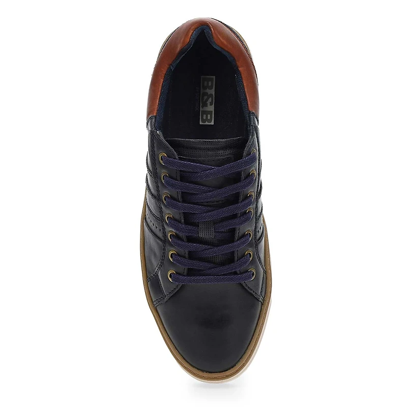 Men's Philos Casual Leather Oxford- Berlin Red/Bro