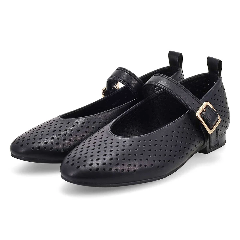 Women's  Piper Leather Mary Jane Shoe - Black