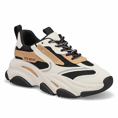 Baskets à lacets POSSESSION, noir/havane, femmes