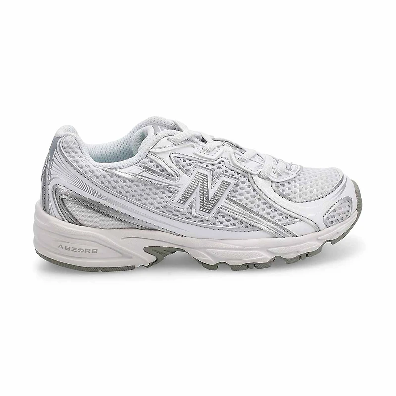 Baskets  lacets 740, rose ple, filles