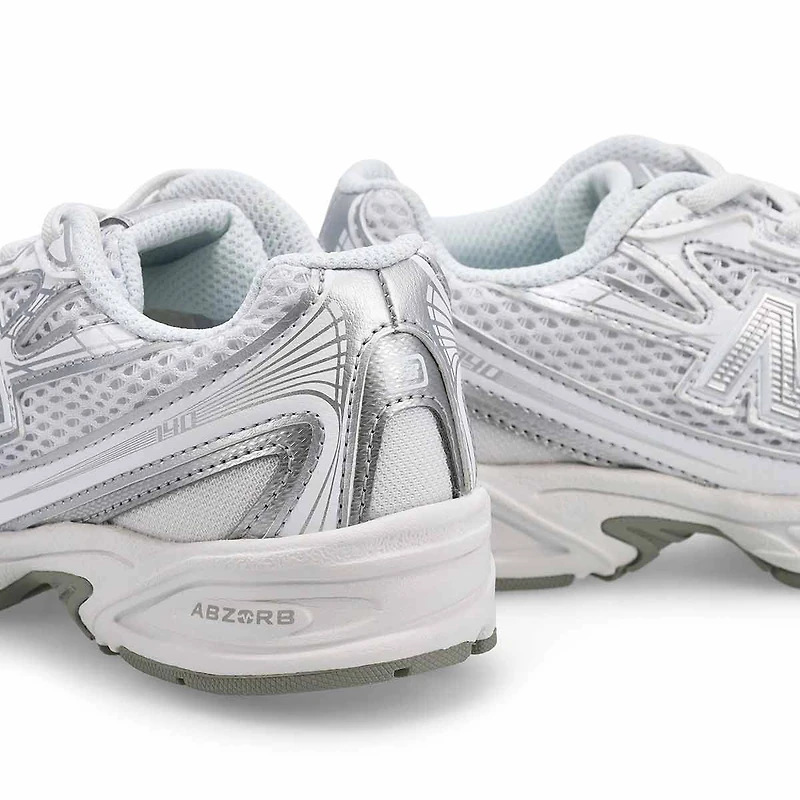 Baskets  lacets 740, rose ple, filles