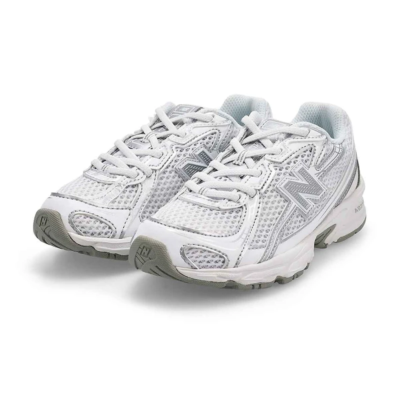 Baskets  lacets 740, rose ple, filles