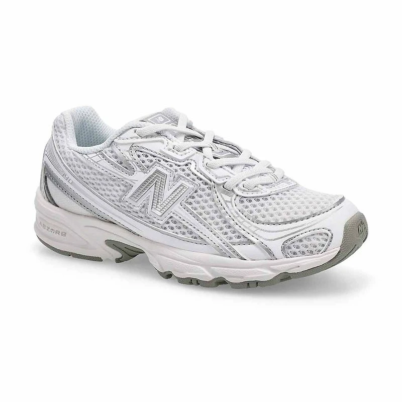 Baskets lacets 740, rose ple, filles