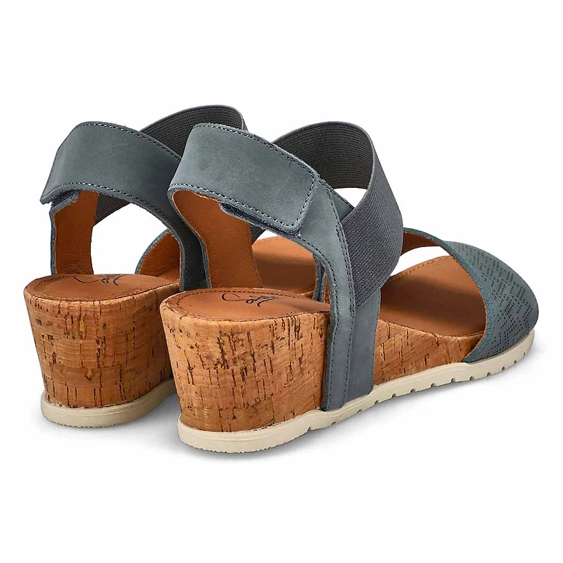 Women's Queen 01 Leather Wedge Sandal