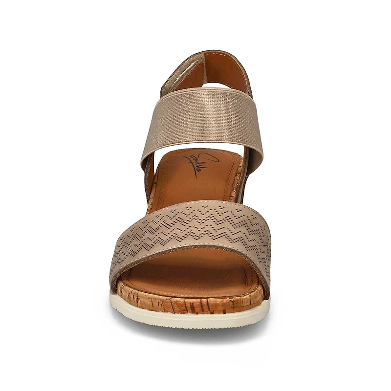 Women's Queen 01 Leather Wedge Sandal