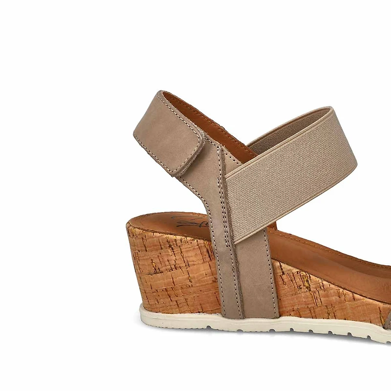 Women's Queen 01 Leather Wedge Sandal