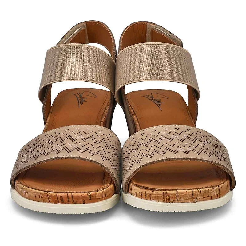 Women's Queen 01 Leather Wedge Sandal