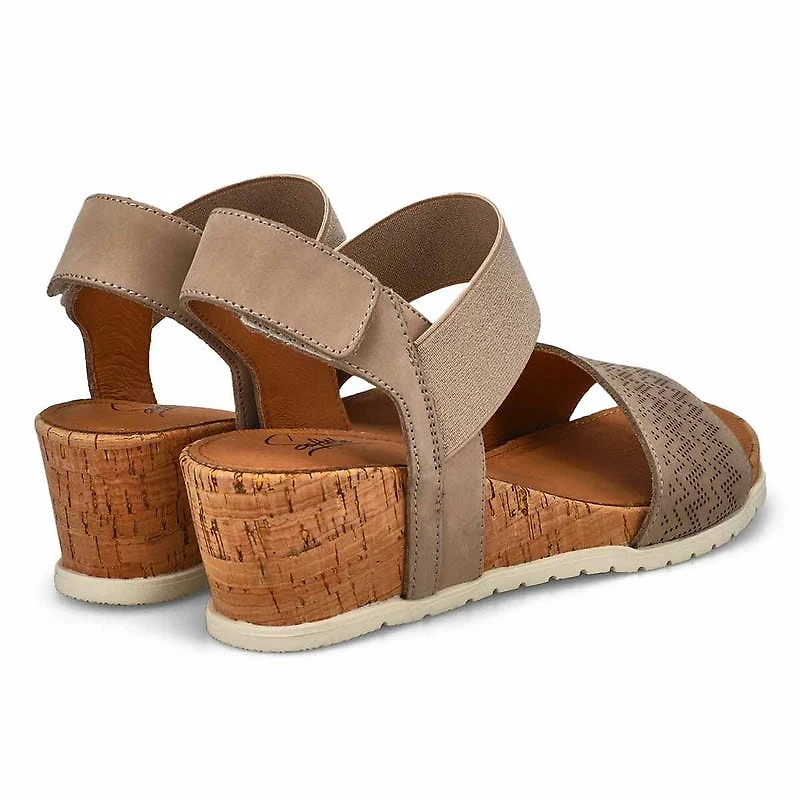 Women's Queen 01 Leather Wedge Sandal