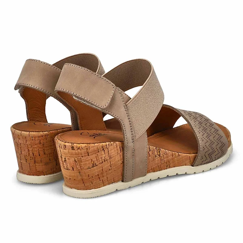 Women's Queen 01 Leather Wedge Sandal