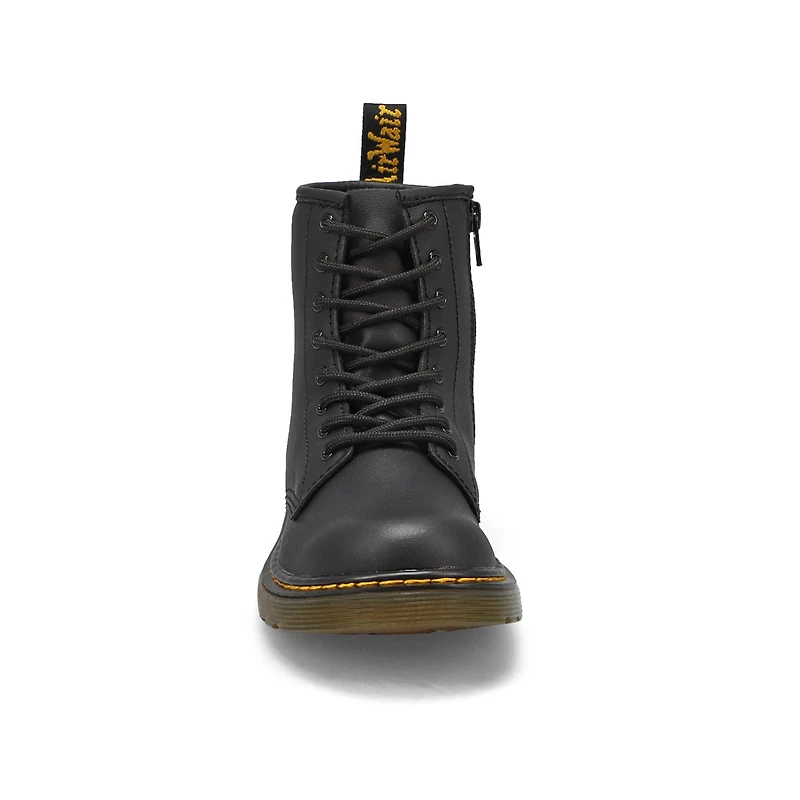 Kid's 1460 Junior 8-Eye Smooth Combat Boot - Black
