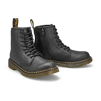Kid's 1460 Junior 8-Eye Smooth Combat Boot - Black