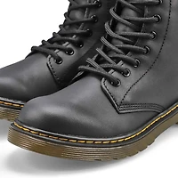 Kid's 1460 Junior 8-Eye Smooth Combat Boot - Black