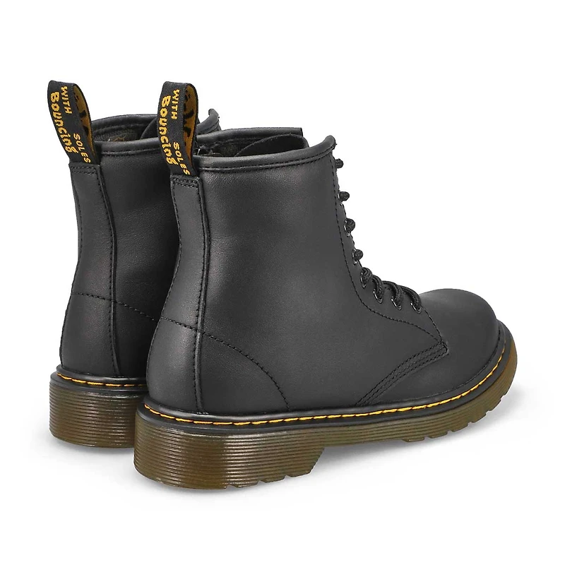 Bottes lisses 8 œillets 1460 JUNIOR, noir, enfants