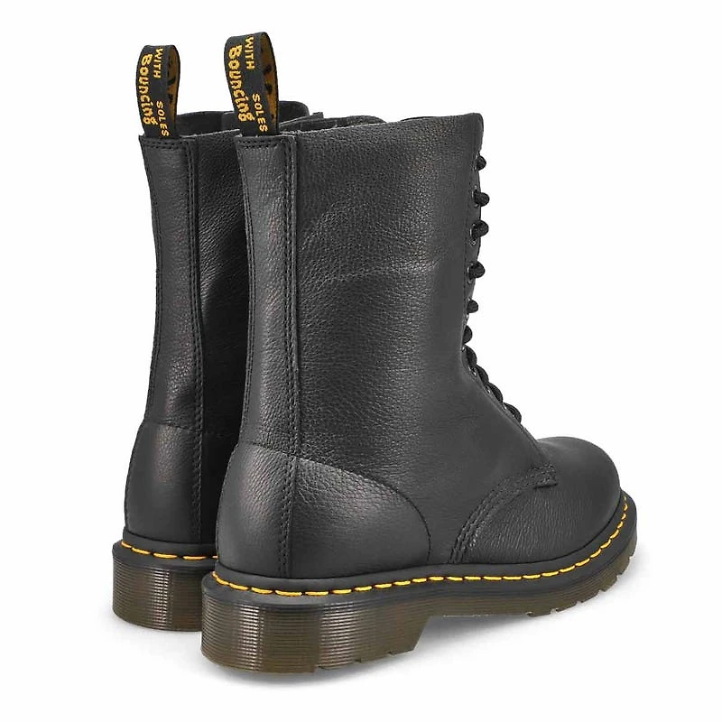 Bottes dcontractes  10 oeillets, noires, femmes