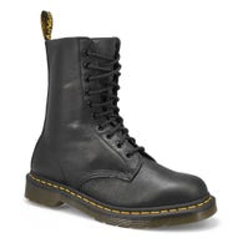 Bottes dcontractes  10 oeillets, noires, femmes