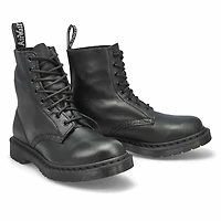 Women's 1460 Pascal Mono 8 Eye Boot - Black/Black