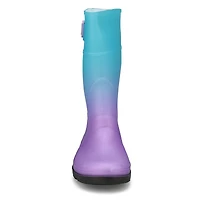 Boys' Raindrops Waterproof Rain Boot - Black