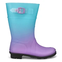 Boys' Raindrops Waterproof Rain Boot - Black