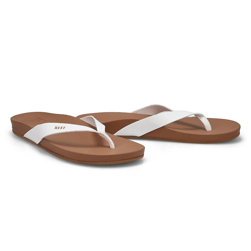 Women's Cushion Court Flip Flop - Black/Natural