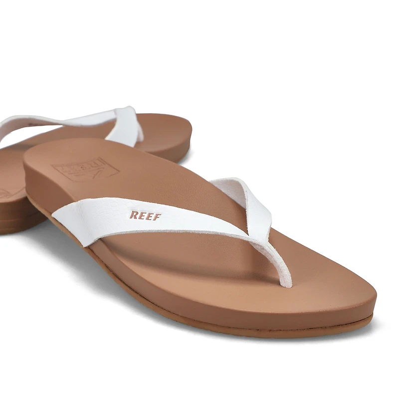 Women's Cushion Court Flip Flop - Black/Natural