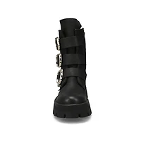 Women's  Roland Leather Combat Boot - Black