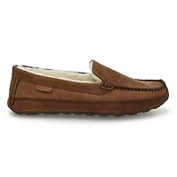 Men's Rollo Leather Plush Lined SoftMocs - Dark Br