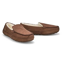 Men's Rollo Leather Plush Lined SoftMocs - Dark Br