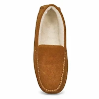 Men's Rollo Leather Plush Lined SoftMocs - Dark Br