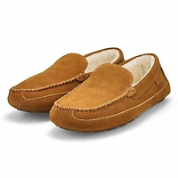 Men's Rollo Leather Plush Lined SoftMocs - Dark Br