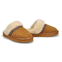 Women's  Runabout Open Back Suede Slipper - Black