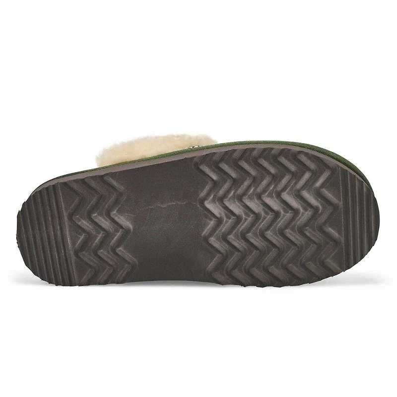 Women's  Runabout Open Back Suede Slipper - Black