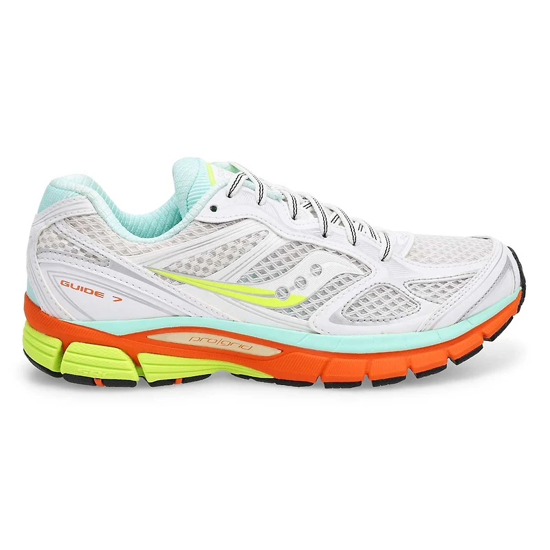 Women's  ProGrid Guide 7 Lace Up Sneaker - White/D