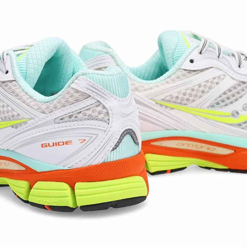 Women's  ProGrid Guide 7 Lace Up Sneaker - White/D