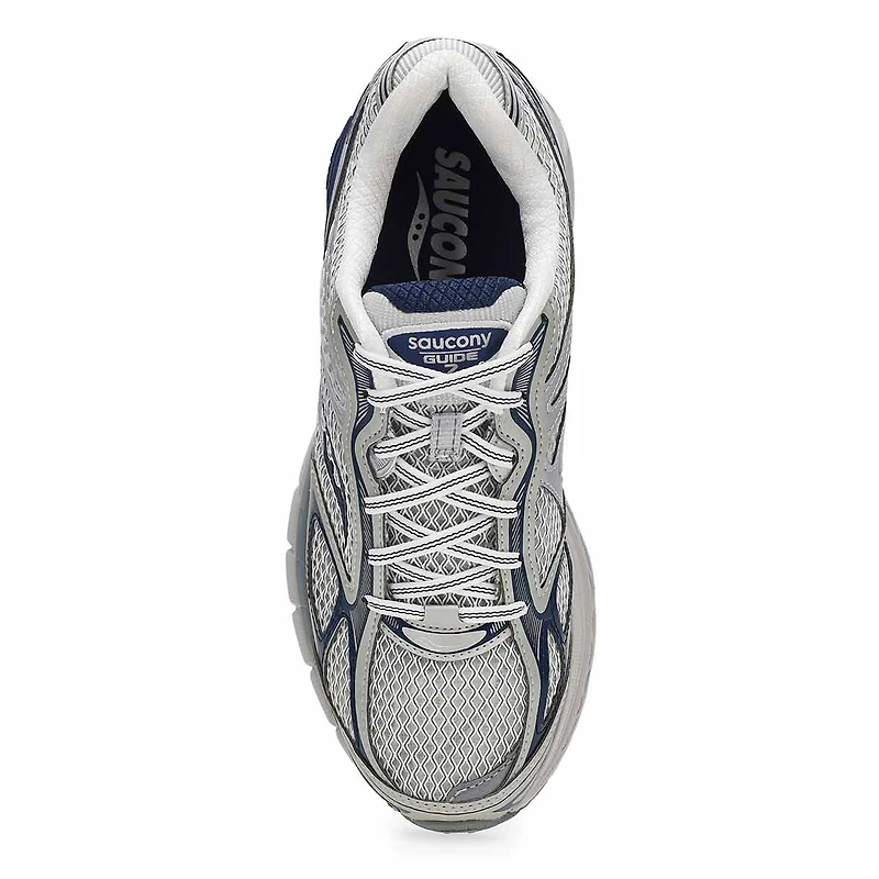 Mens  ProGrid Guide 7 Lace Up Sneaker - Grey/Silv