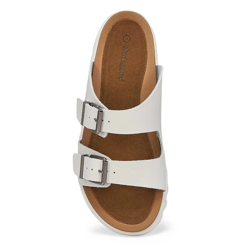 Women's Sadie Double Buckle Suede Sandal - Sand