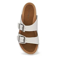 Women's Sadie Double Buckle Suede Sandal - Sand