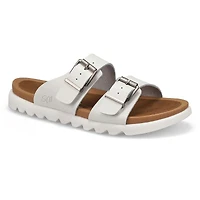 Women's Sadie Double Buckle Suede Sandal - Sand