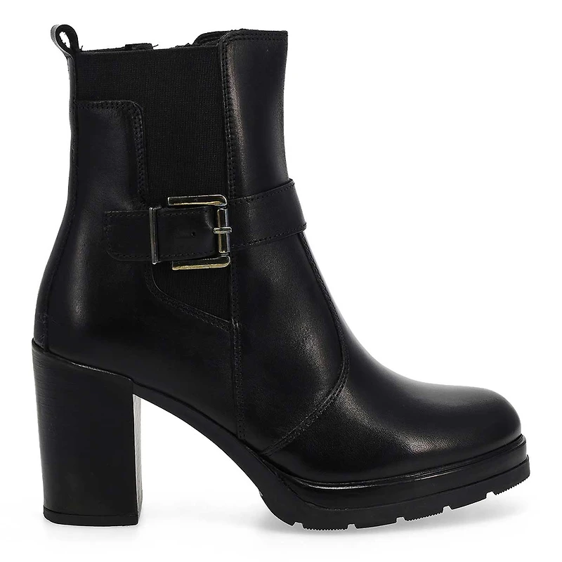 Women's  San Remo Leather Ankle Boot - Black
