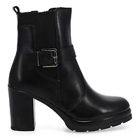 Women's  San Remo Leather Ankle Boot - Black