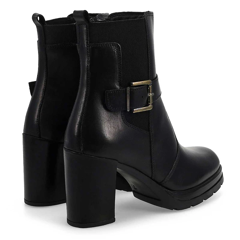 Women's  San Remo Leather Ankle Boot - Black